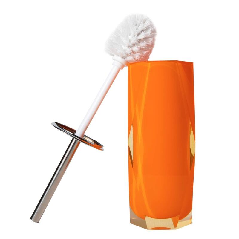 Sparkles Home Faceted Toilet Brush - Orange