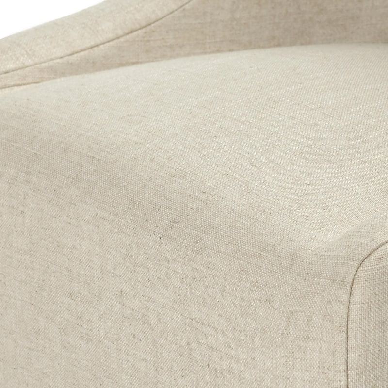 Classic Home Warwick Upholstered Rolling Dining Chair