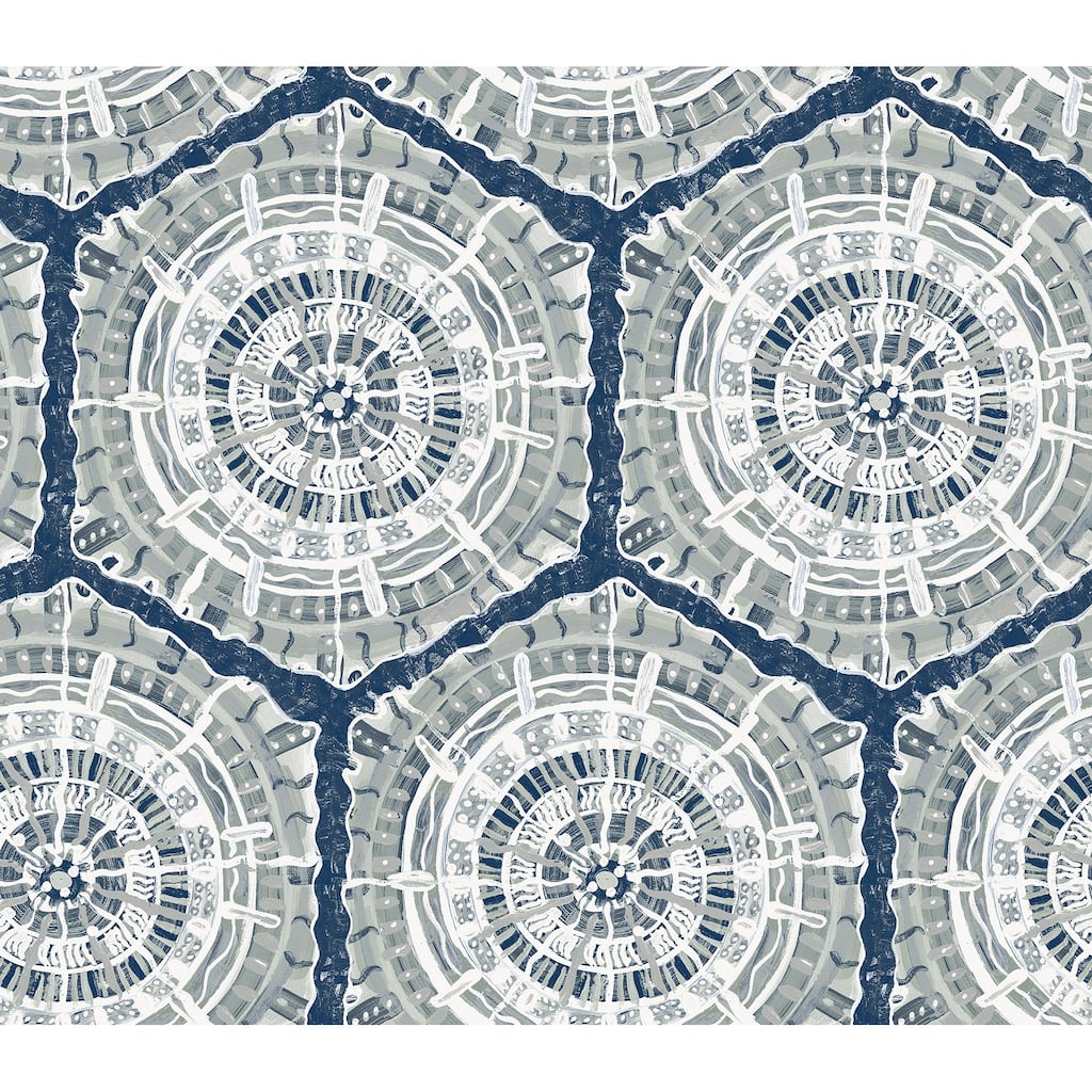 LiLi WhittWhitt Navy Harmony Peel & Stick Wallpaper