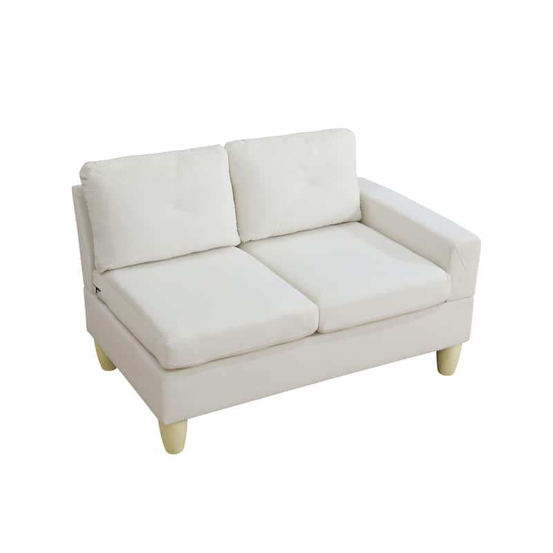 Contemporary 4-Piece L-Shaped Sectional Sofa Set