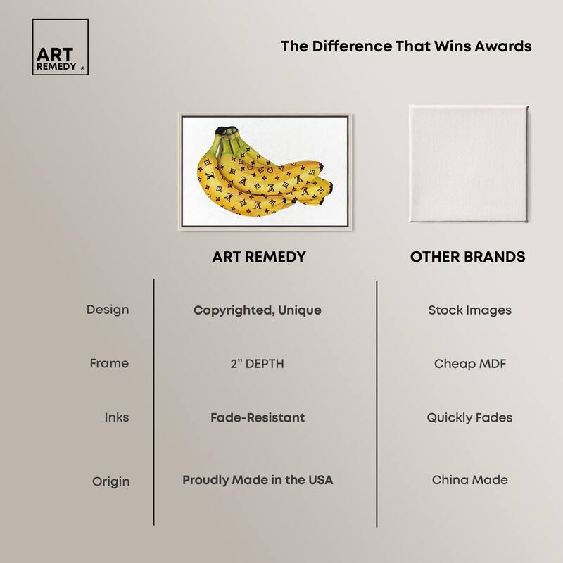 Fashion Bananas III Canvas by Art Remedy