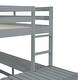 preview thumbnail 14 of 19, Full Size High Loft Bed with Built-in Desk and Ladders