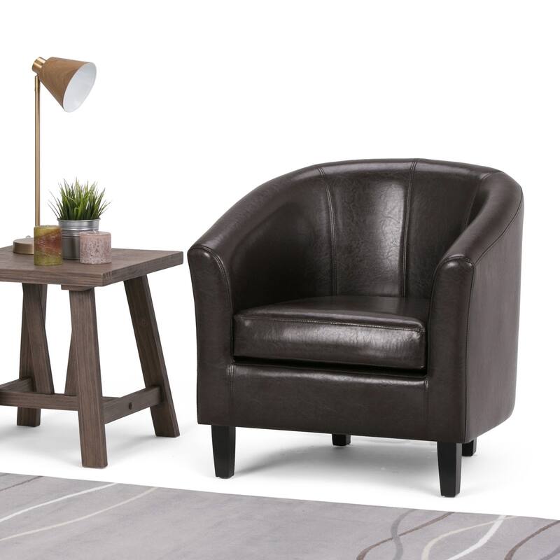 WYNDENHALL Parker 30-in. Wide Tub Chair - 30 inch Wide - Brown