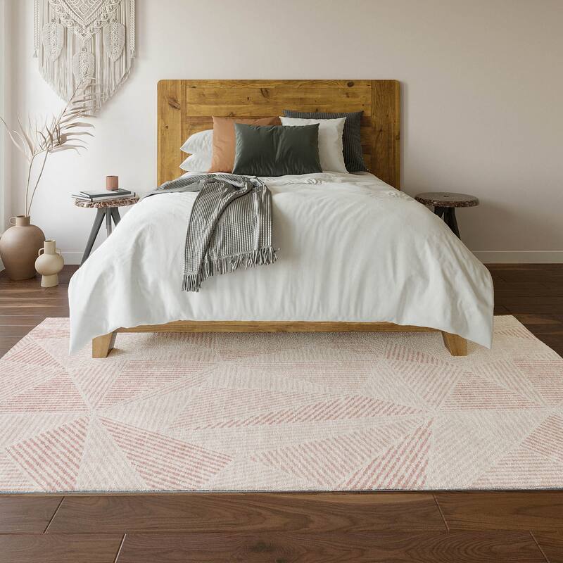 Premium Washable Super Soft Contemporary Mosaic Mayfield Rug