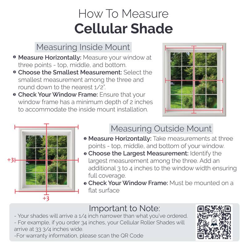 Linen Avenue Cordless Blackout Cellular Shade, Platinum (Arrives 1/4" Narrower)