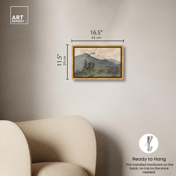 dimension image slide 6 of 24, White Mountains Canvas Classic Landscape Art by Art Remedy