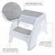 preview thumbnail 3 of 6, Dreambaby Toddler & Me 2 Step Stool- Grey