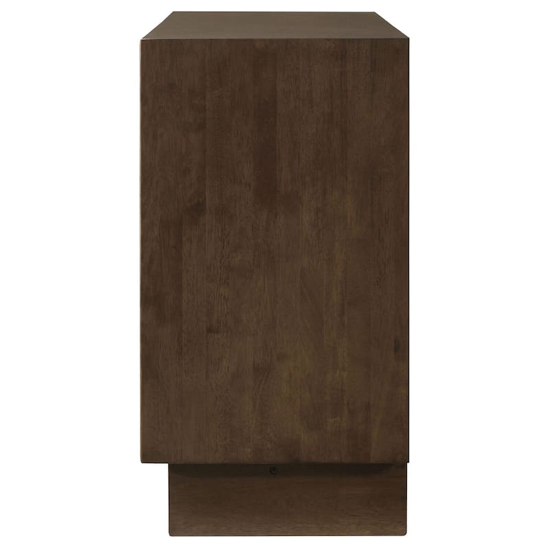 6-Drawer Warm Brown Dresser Cabinet with Smooth Glide Drawers, Sturdy Build, and Modern Storage Solution