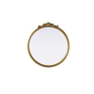 Isabeau Vintage Round Resin Mirror