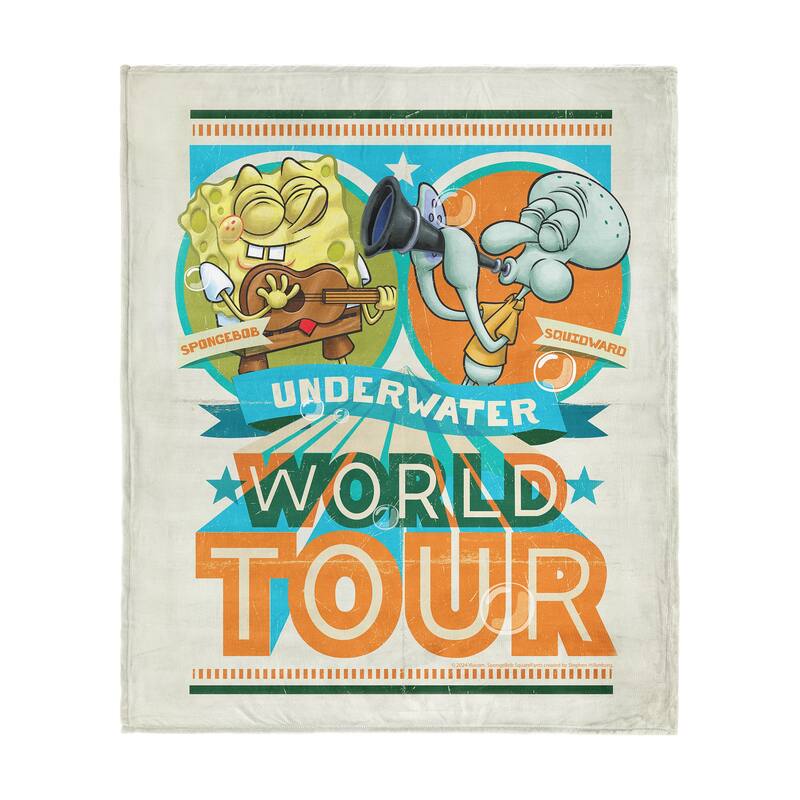 Nickelodeon Spongebob Squarepants Silk Touch Throw Blanket
