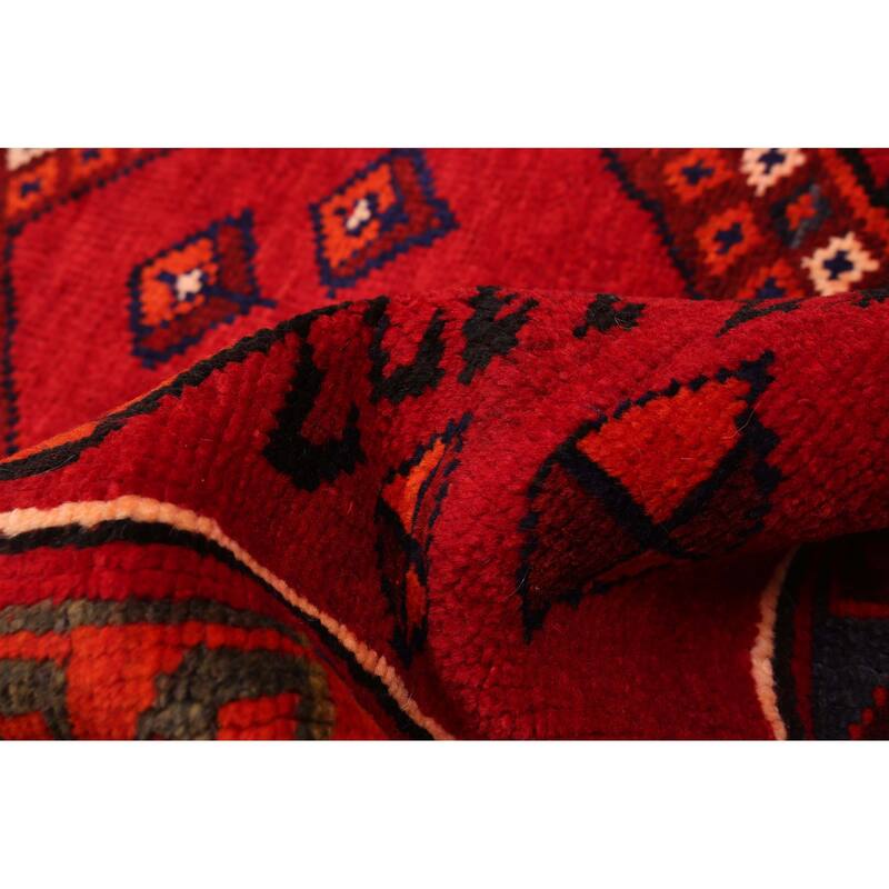 ECARPETGALLERY Hand-knotted Melis Red Wool Rug - 4'3 x 7'2