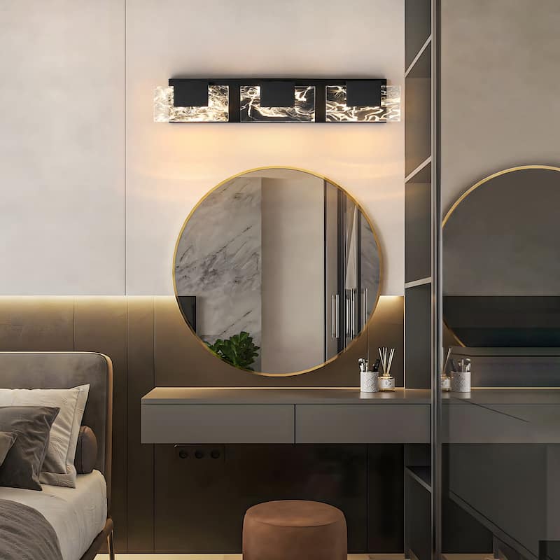 Modern Bathroom Vanity Light LED Dimmable Wall Sconce with UL Certified - 16 inches and above