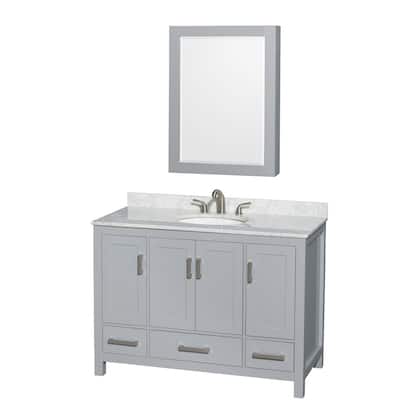 Wyndham Collection WCS141448SUNOMED Sheffield 48" Freestanding Single