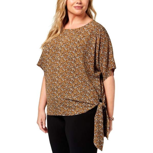 michael kors side tie blouse