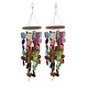 preview thumbnail 1 of 1, Set Of Two 26 Inch Long Capiz Shell Hanging Wind Chimes