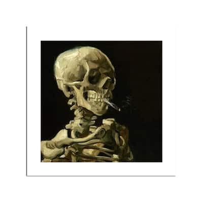 Head of a Skeleton Fine Art by Vincent van Gogh - Multi