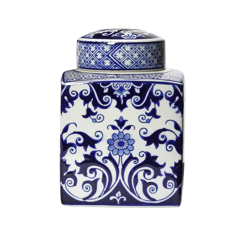 Decorative Ceramic Ginger Jar with Lid