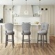 preview thumbnail 11 of 22, Hillsdale Santa Clara II Swivel Stool, Antique Gray