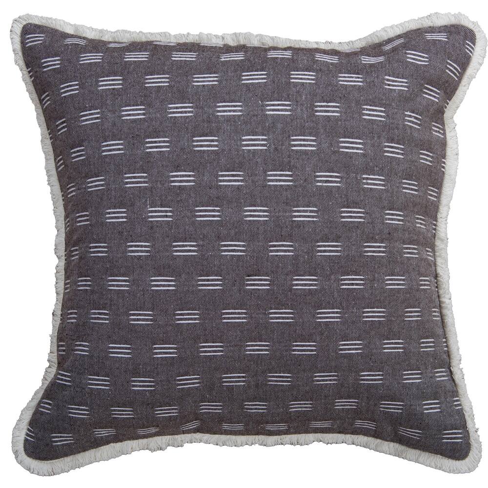 Rizzy Home Drop Stitched Woven Throw Pillow