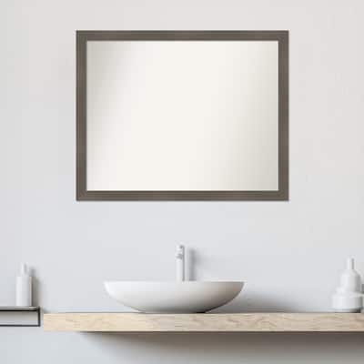 Edwin Non-Beveled Wood Framed Bathroom Vanity Wall Mirror