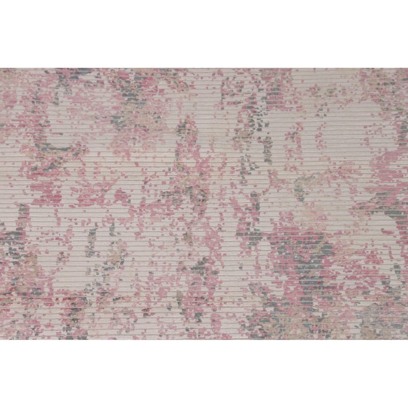Abstract Modern Area Rug Hand-Knotted Wool Carpet - 6'6"x 9'7"