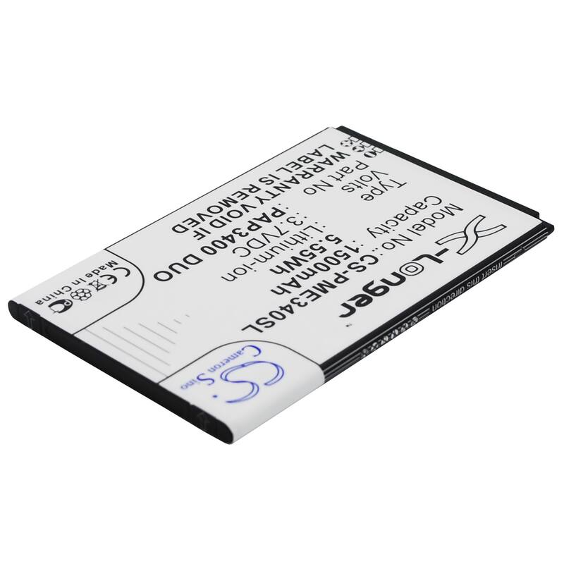 Battery for Prestigio MultiPhone 3400 Duo PAP3400 Mobile SmartPhone CS-PME340SL - Black