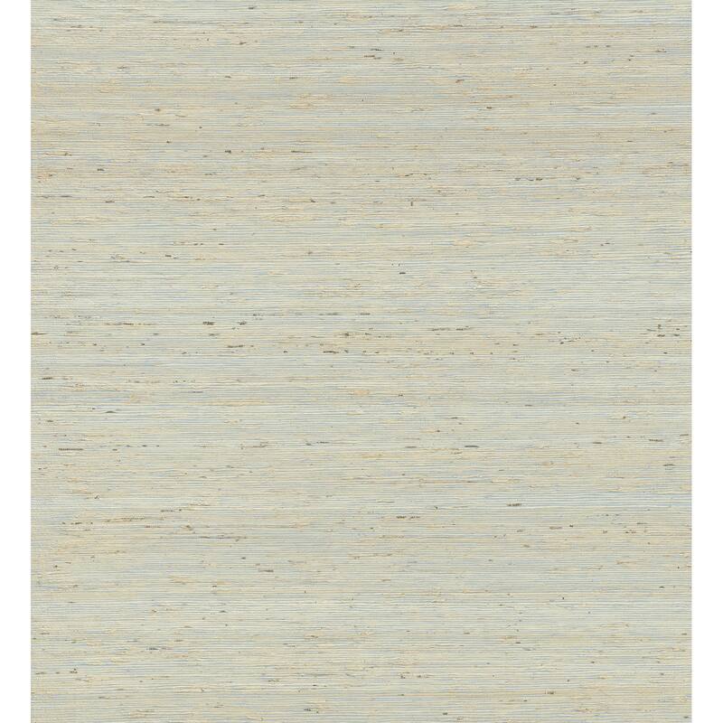 A-Street Prints Aiko Silver Sisal Grasscloth Wallpaper