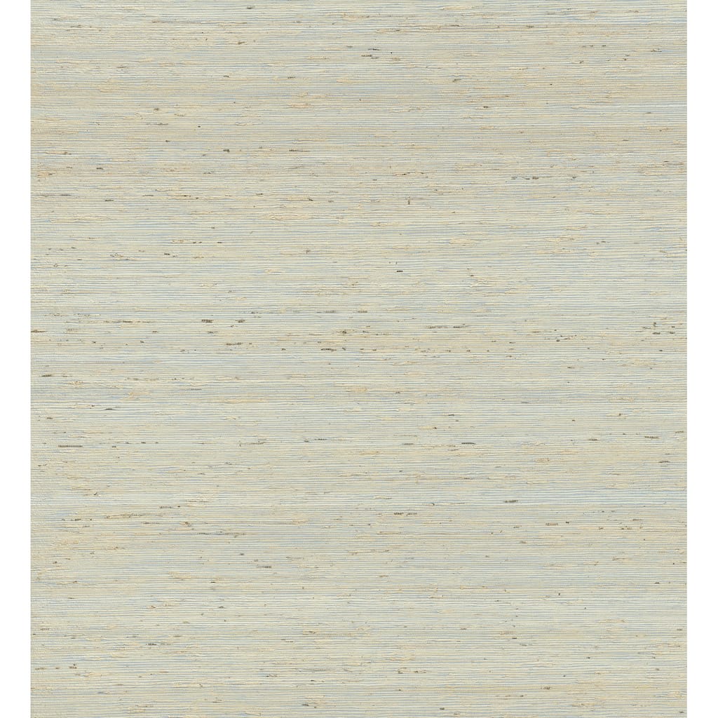 A-Street Prints Aiko Silver Sisal Grasscloth Wallpaper