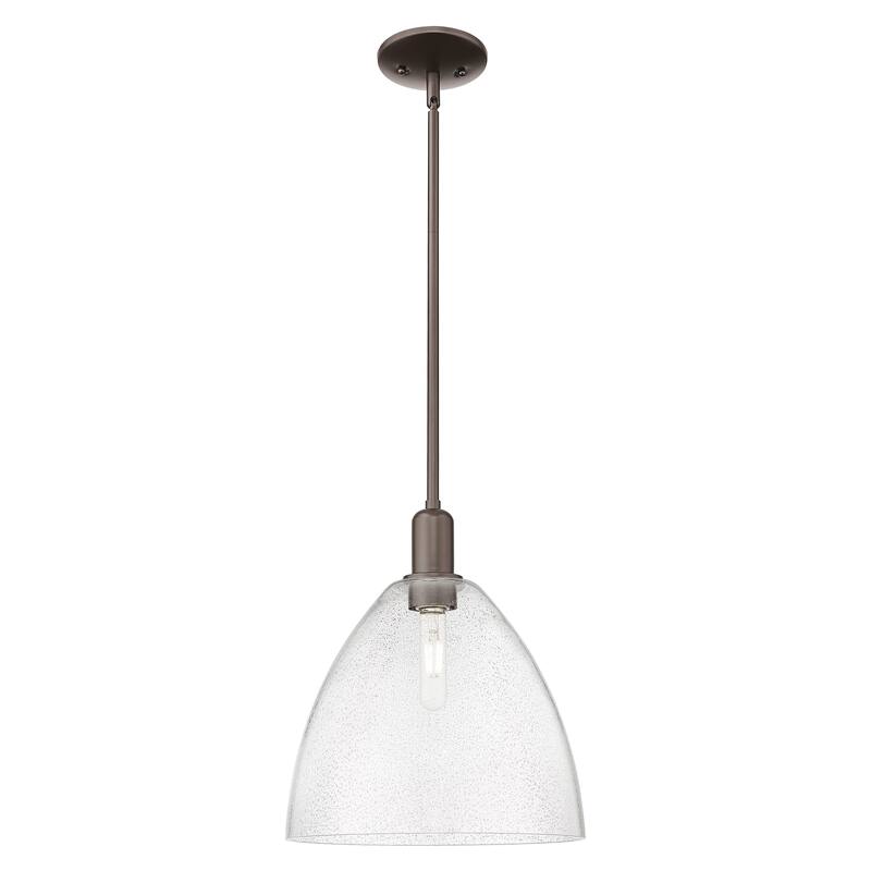 Innovations Lighting Endless Possibilities Arcadia - Bristol - 1 Light 12" Stem Hung Mini Pendant - Oil Rubbed Bronze/Seedy