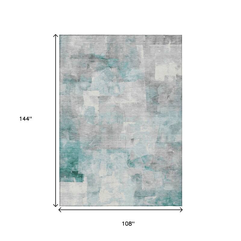 HomeRoots Abstract Transitional Rectangle Outdoor Rug