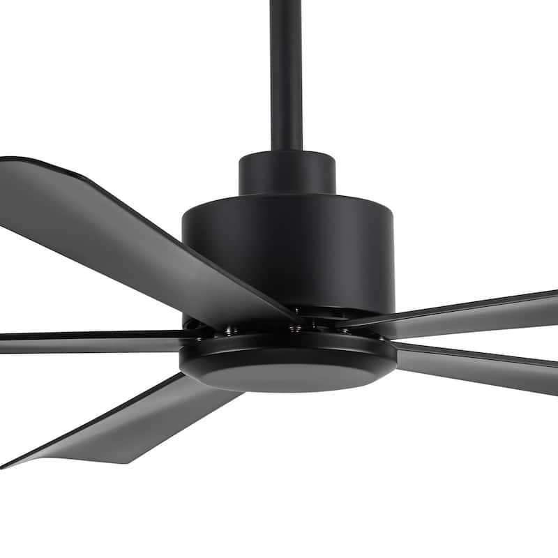 52-Inch Black/White Ceiling Fan with Remote Without Light(5-Blade)