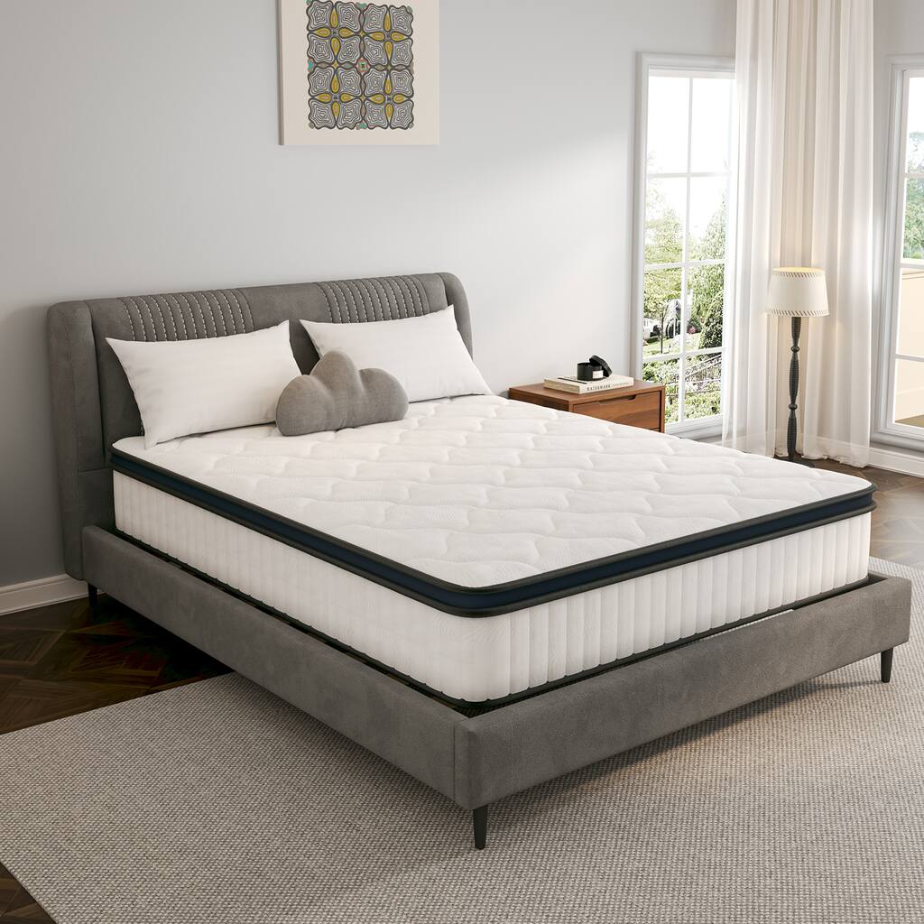 12-Inch Gel Memory Foam Hybrid Innerspring Mattress – Supportive, Cooling & Easy Care