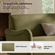 preview thumbnail 54 of 62, HULALA HOME Adika 51"W Farmhouse Striped Linen Upholstered Loveseat with Solid Wood Spindle Legs