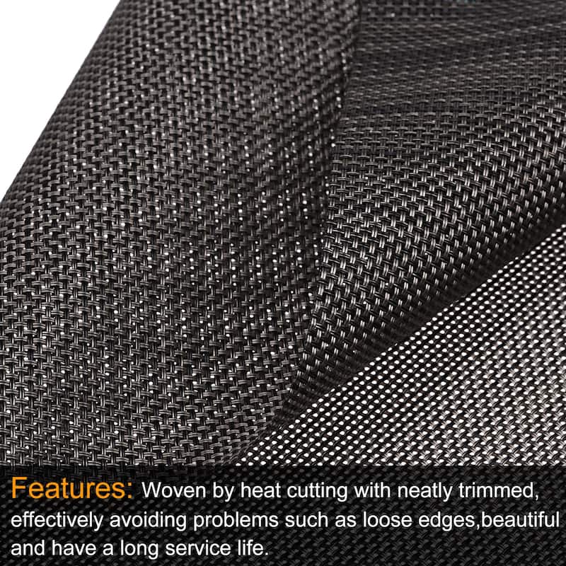 Place Mats, 450x300mm Table Mats Set of 6 PVC Washable Woven Placemat