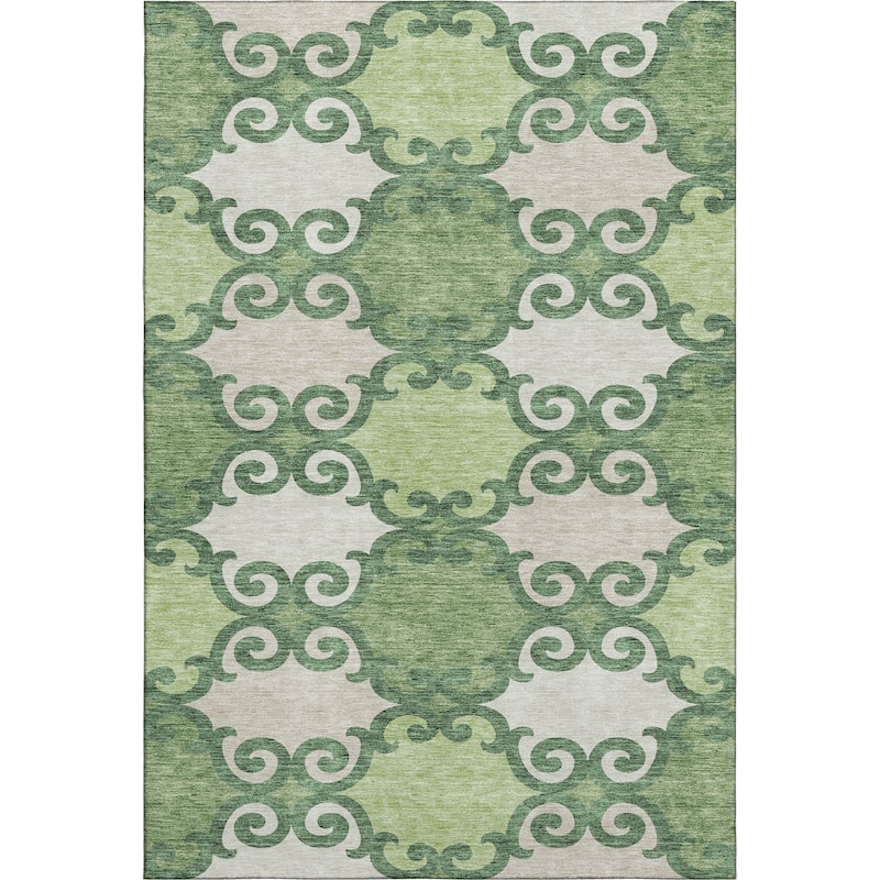 Premium Washable Super Soft Ornate Scroll Mayfield Rug