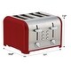 preview thumbnail 7 of 6, Kenmore 4-Slice Red Stainless Steel Toaster, Dual Controls, Wide Slot