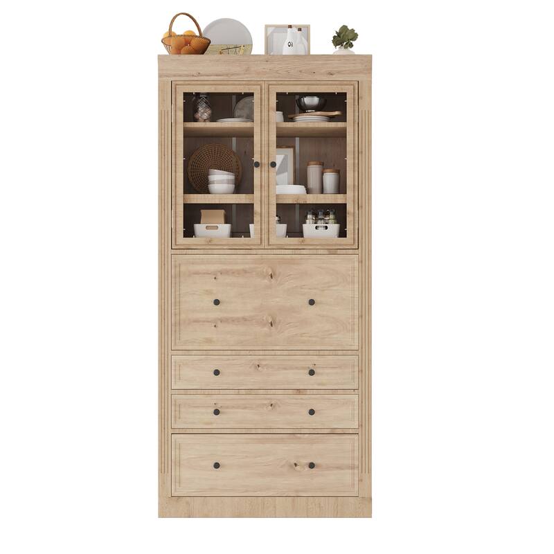 Freestanding Kitchen Pantry Storage Cabinet
