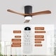 preview thumbnail 72 of 121, Sofucor 42“/48"/ 52"/60"Noiseless Walnut Wood Ceiling Fan with Remote Control, Integrated Light Optional