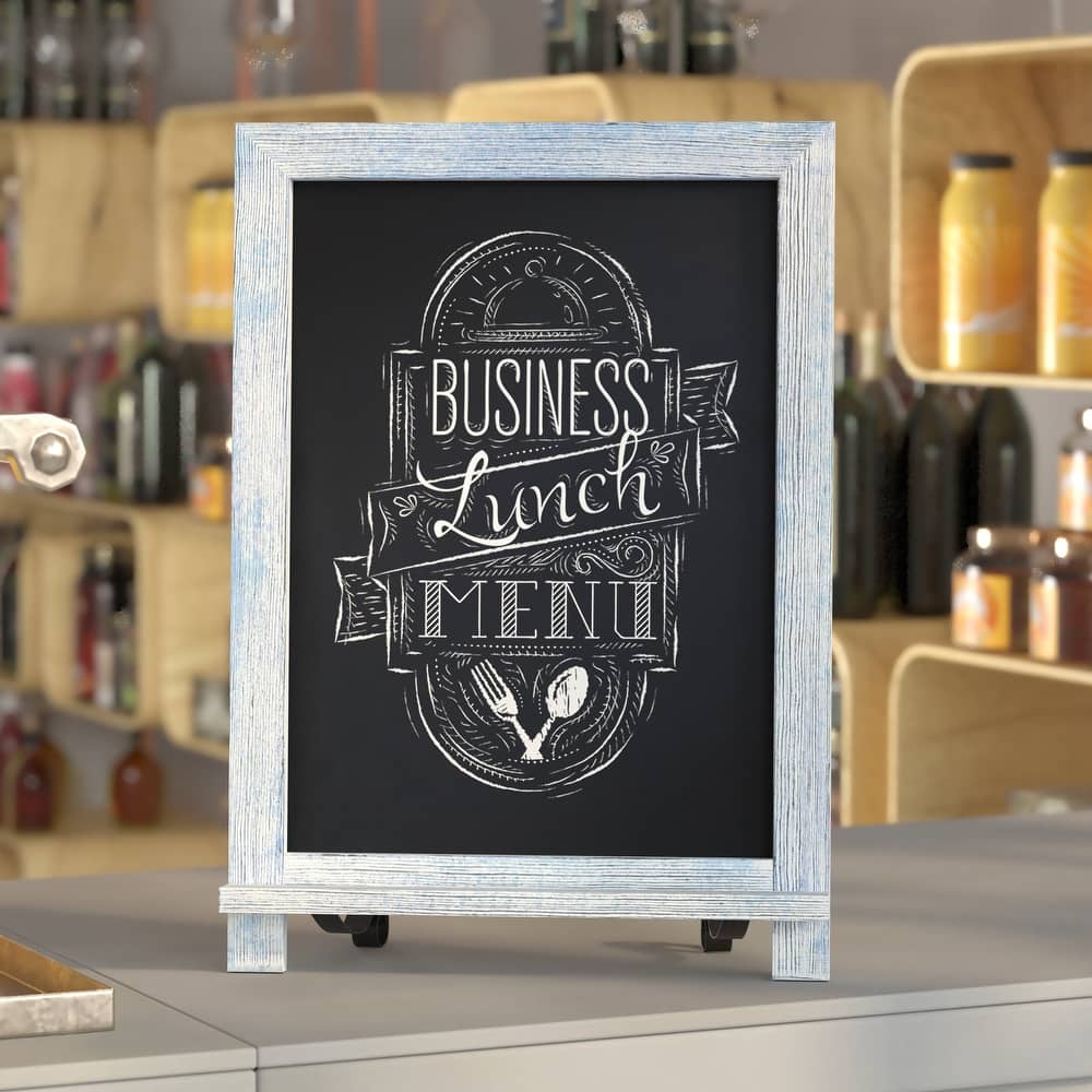 Freestanding Tabletop or Wall Mount Magnetic Chalkboard