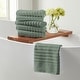 preview thumbnail 64 of 150, Linery & Co. Combed Cotton Bath Towel Set Hand Towel (Pack of 6) - Eucalyptus
