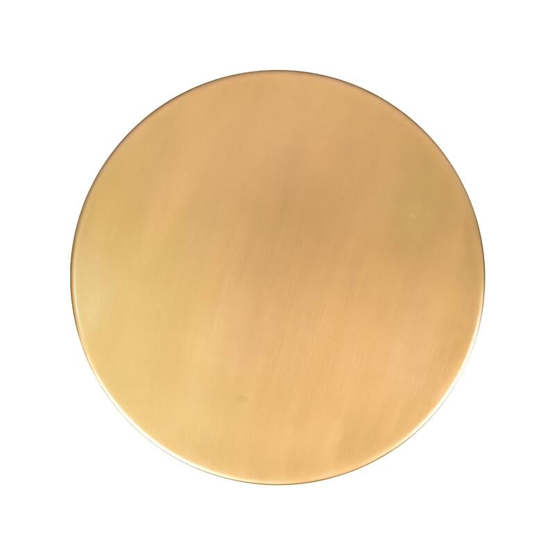 Joan Modern Pedestal Metal Side Table by Sevita - 16″ L x 16″ W x 19″ H