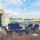 Option Navy Blue-Gray Rattan
