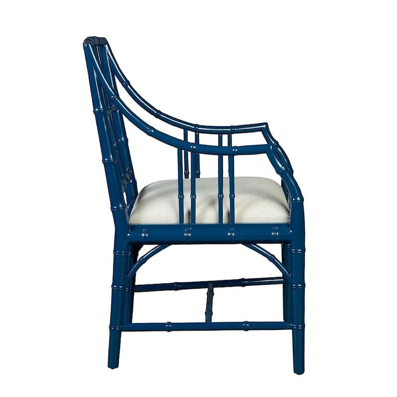 Riley Mahogany Dining Chair, Blue