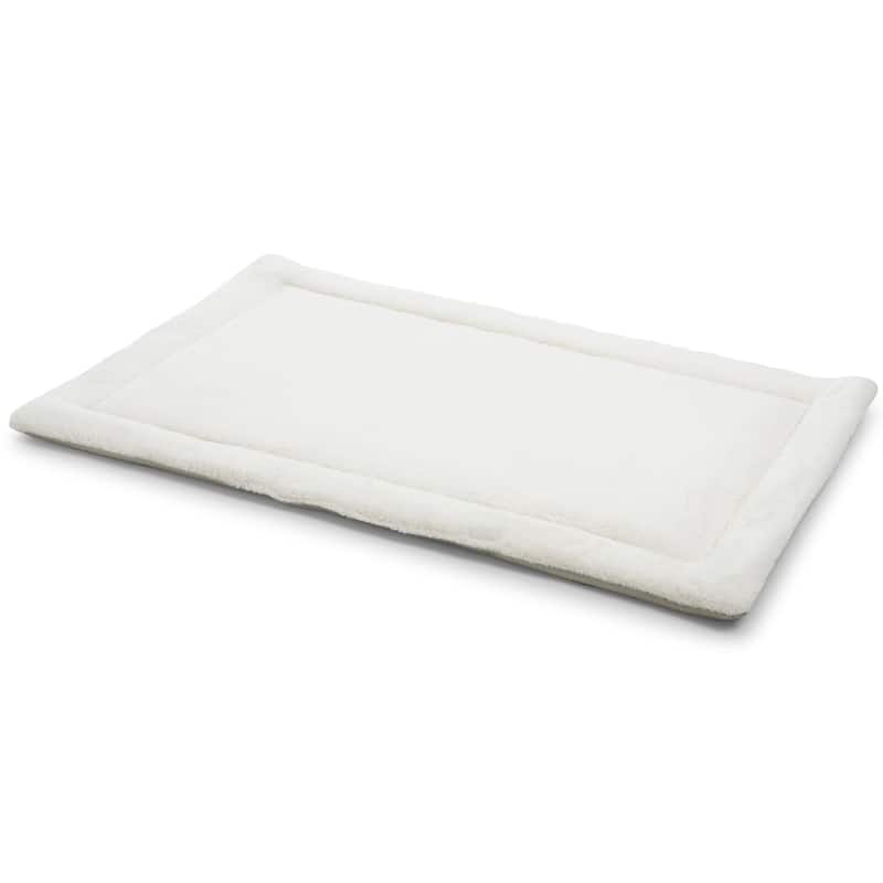 Teddy - Fluffy Reversible Couch Dog Cover - Pet Blanket & Sleeping Mat For Furniture And Sofa - White