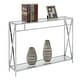 preview thumbnail 3 of 5, Convenience Concepts Oxford Chrome Console Table with Shelf
