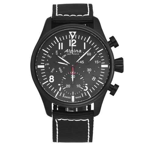 Alpina men's 'startimer pilot' chronograph quartz watch al-371bb4fbs6