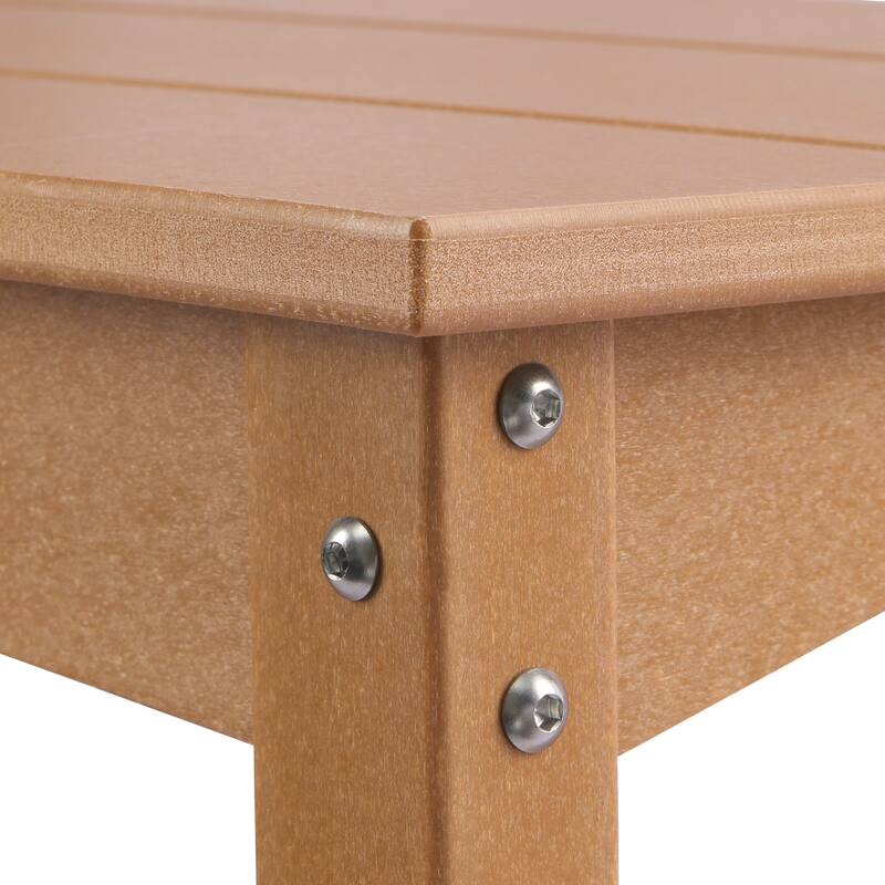 Laguna Hdpe All Weather Outdoor Patio Two Shelf Table