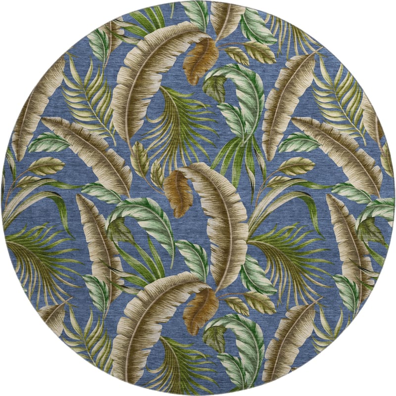 Premium Washable Super Soft Tropical Palms Mayfield Rug