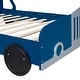 preview thumbnail 9 of 8, Full Size Car-Styled Platform Bed with Wheels , Unique Design and Solid Construction for Eye-Catching Bedrooms
