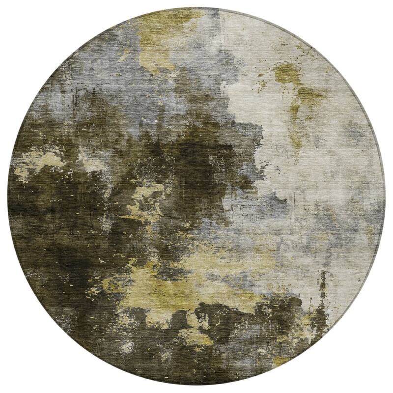 HomeRoots Abstract Transitional Rectangle Outdoor Rug